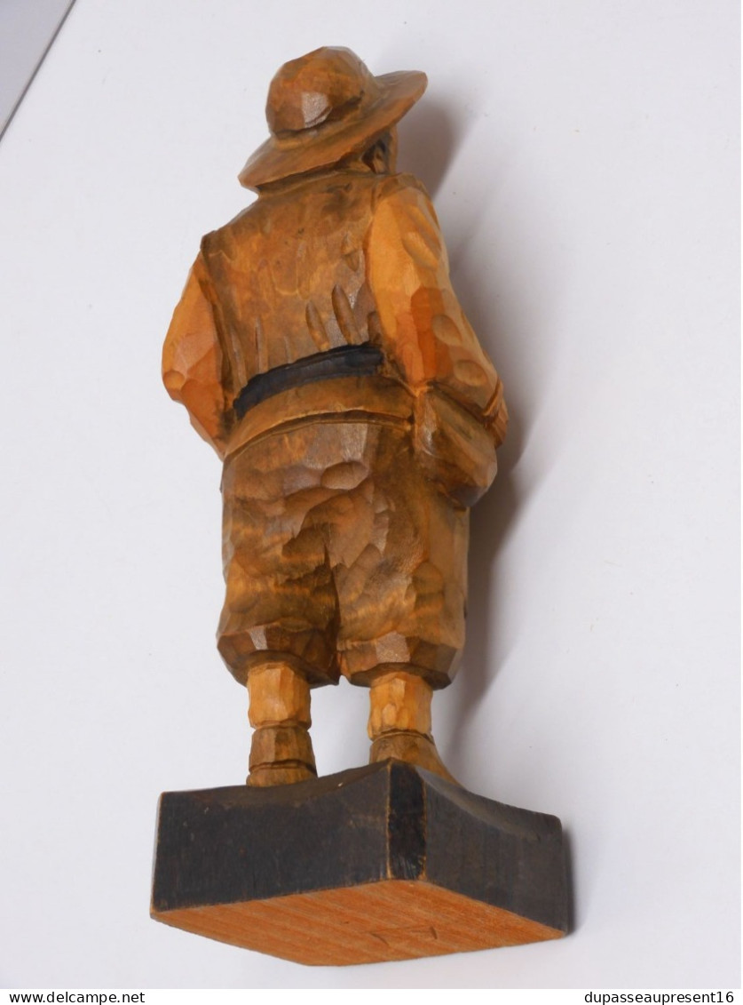 -STATUETTE SANCHO PANSA BOIS Sculpté no DON QUICHOTTE COLLECTION VITRINE    E