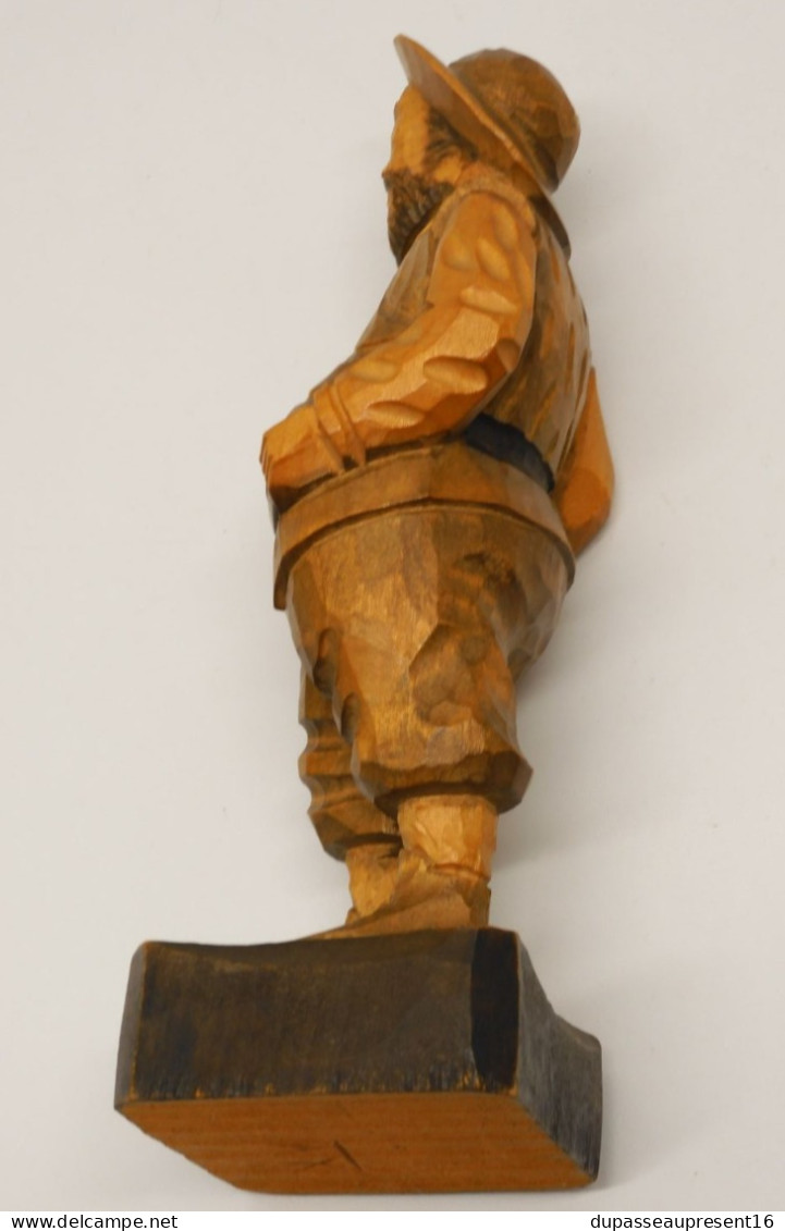 -STATUETTE SANCHO PANSA BOIS Sculpté no DON QUICHOTTE COLLECTION VITRINE    E