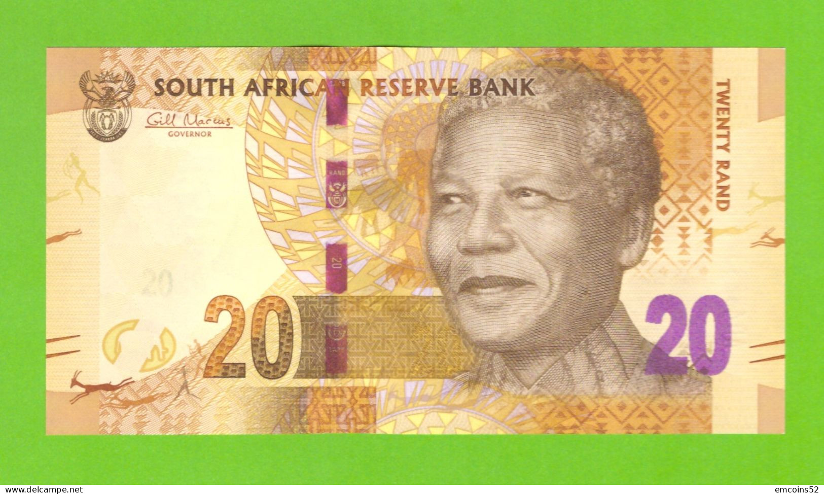 SOUTH AFRICA 20 RAND 2012 P-134 UNC - South Africa