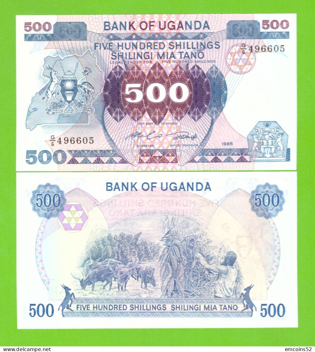 UGANDA 500 SHILINGS 1986 P-25 UNC - Ouganda