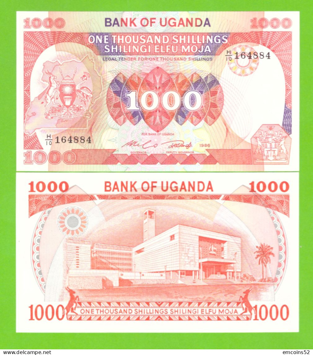 UGANDA 1000 SHILINGS 1986 P-26 UNC - Ouganda