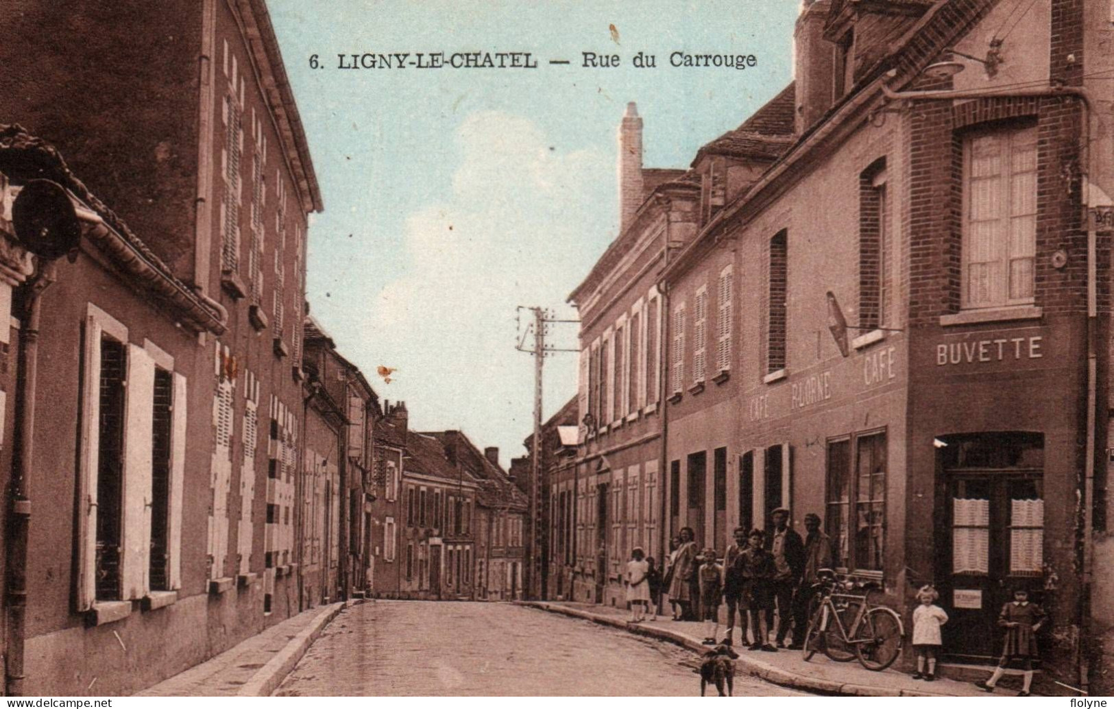 Ligny Le Châtel - Rue Du Carrouge - Café Buvette Bureau De Tabac LORNE - Ligny Le Chatel