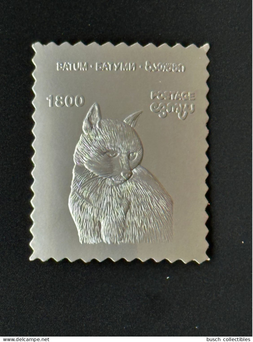 Batum Georgie Georgia Private Issue Katze Cat Chat (II) Animal Tier Silver Argent Silber - Georgië