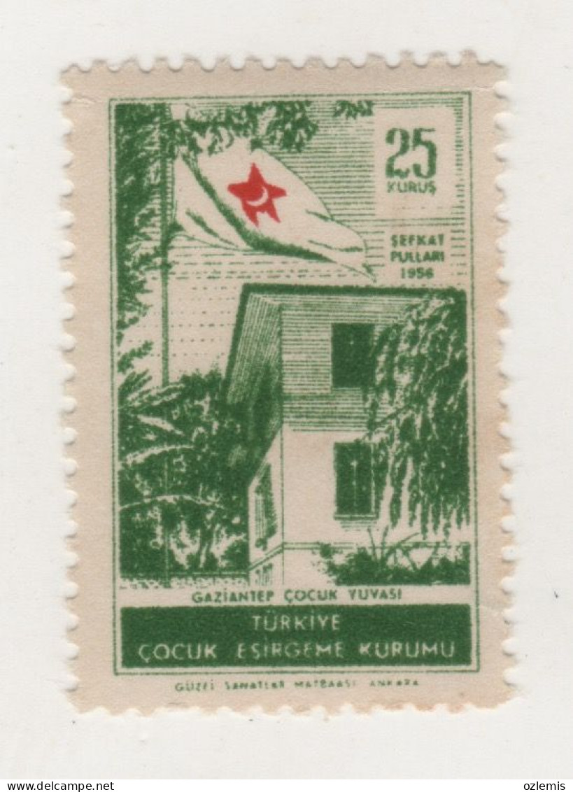 TURKEY,TURKEI,TURQUIE ,GAZIANTEP,,TURKISH SOCIETY FOR THE PROTECTION OF CHILDREN STAMPS - Charity Stamps