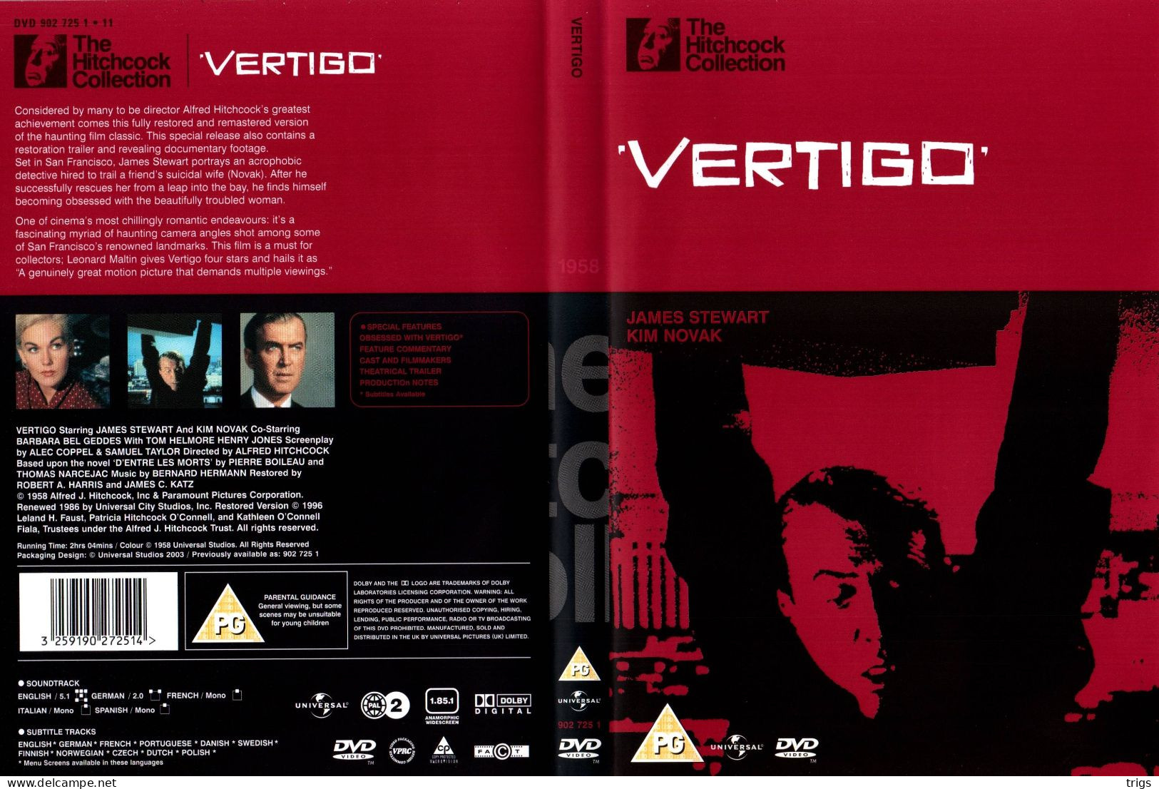 DVD - Vertigo - Policiers