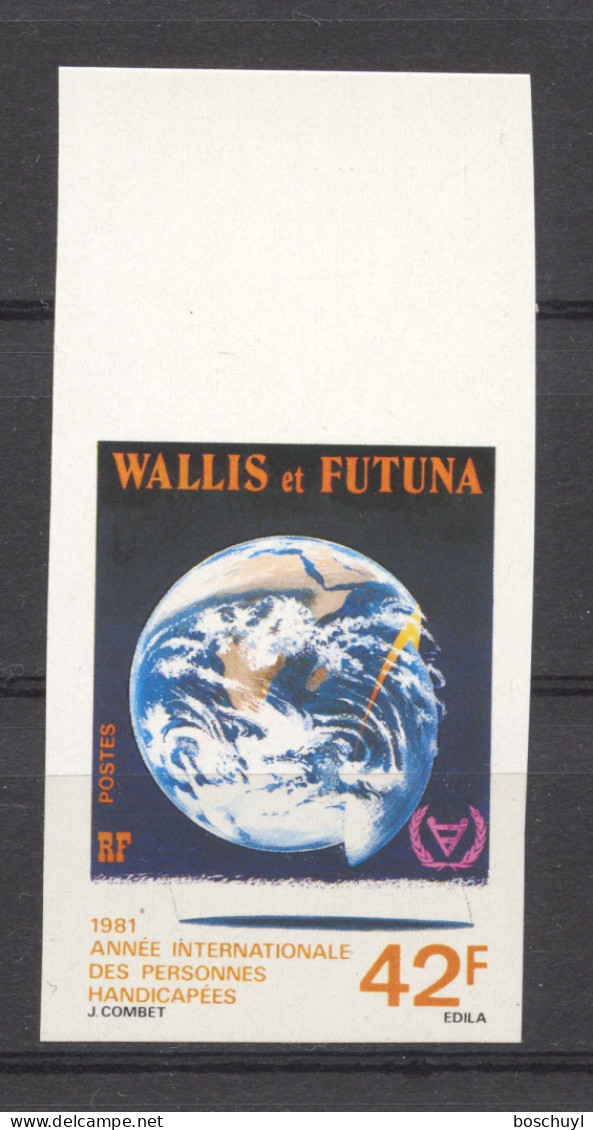 Wallis And Futuna, 1981, International Year Of Disabled Persons, United Nations, Imperforated, MNH, Michel 397 - Imperforates, Proofs & Errors