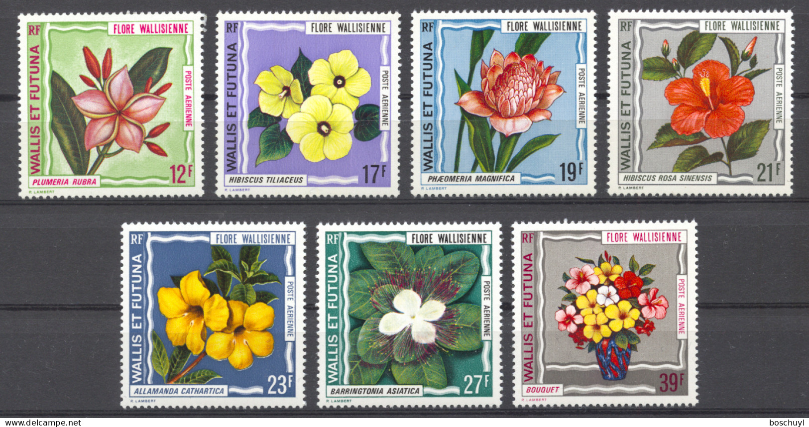 Wallis And Futuna, 1973, Flowers, Flora, MNH, Michel 247-253 - Nuevos
