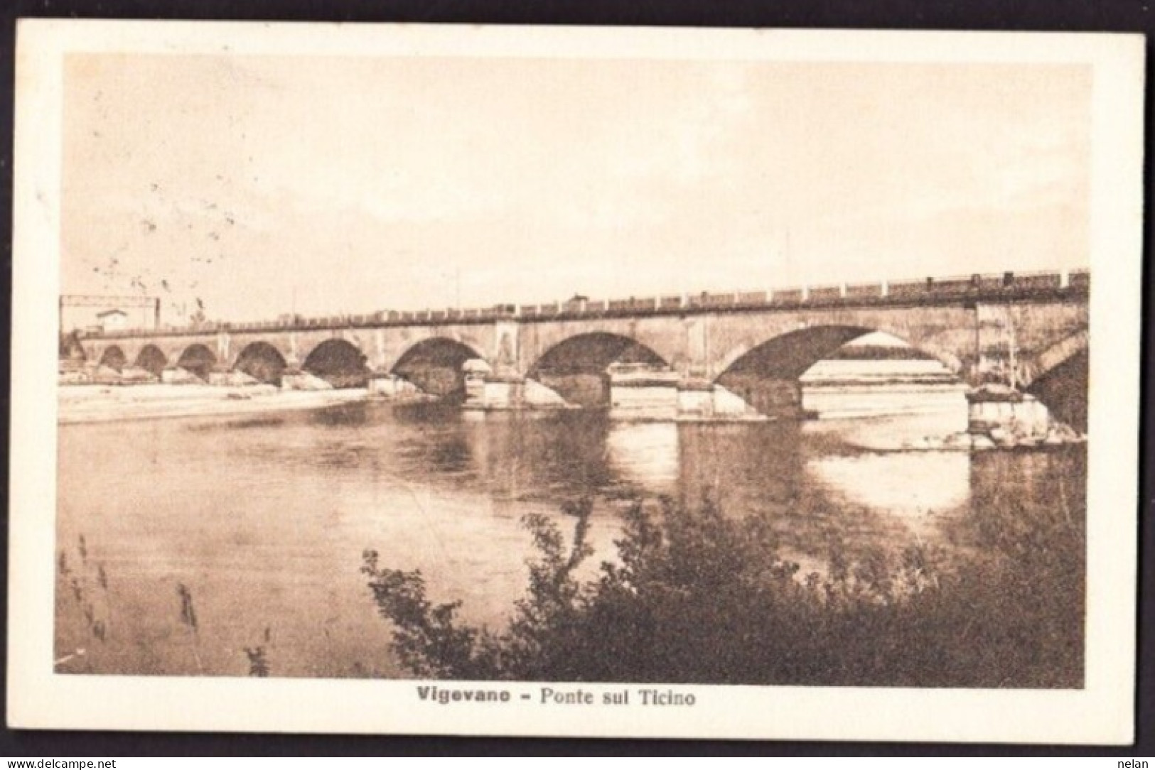 VIGEVANO - PONTE SUL TICINO - VG.1922 - F.P. - STORIA POSTALE - Vigevano