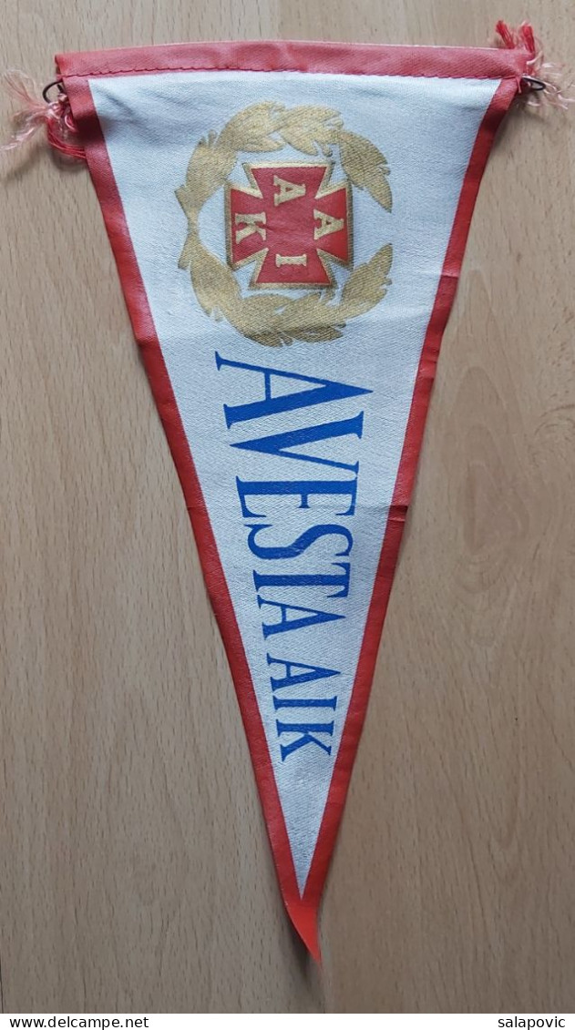 Avesta AIK Sweden  Football club Fussball Futebol Soccer Calcio PENNANT, SPORTS FLAG ZS 5/18 - Habillement, Souvenirs & Autres