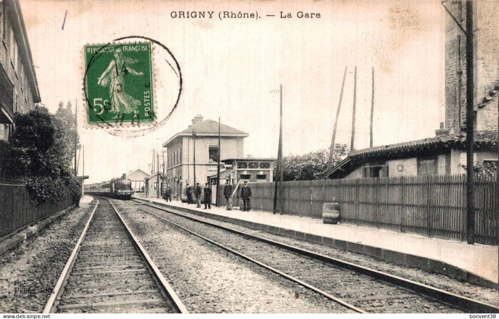 J2903 - GRIGNY - D69 - La Gare - Train - Grigny