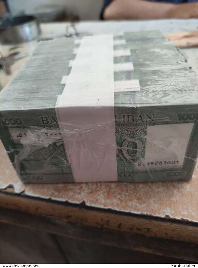 Lebanon UNC Full Brick 1000 Livres 10 Bundles 1000 Bills The Latest 2016 Issue - Liban