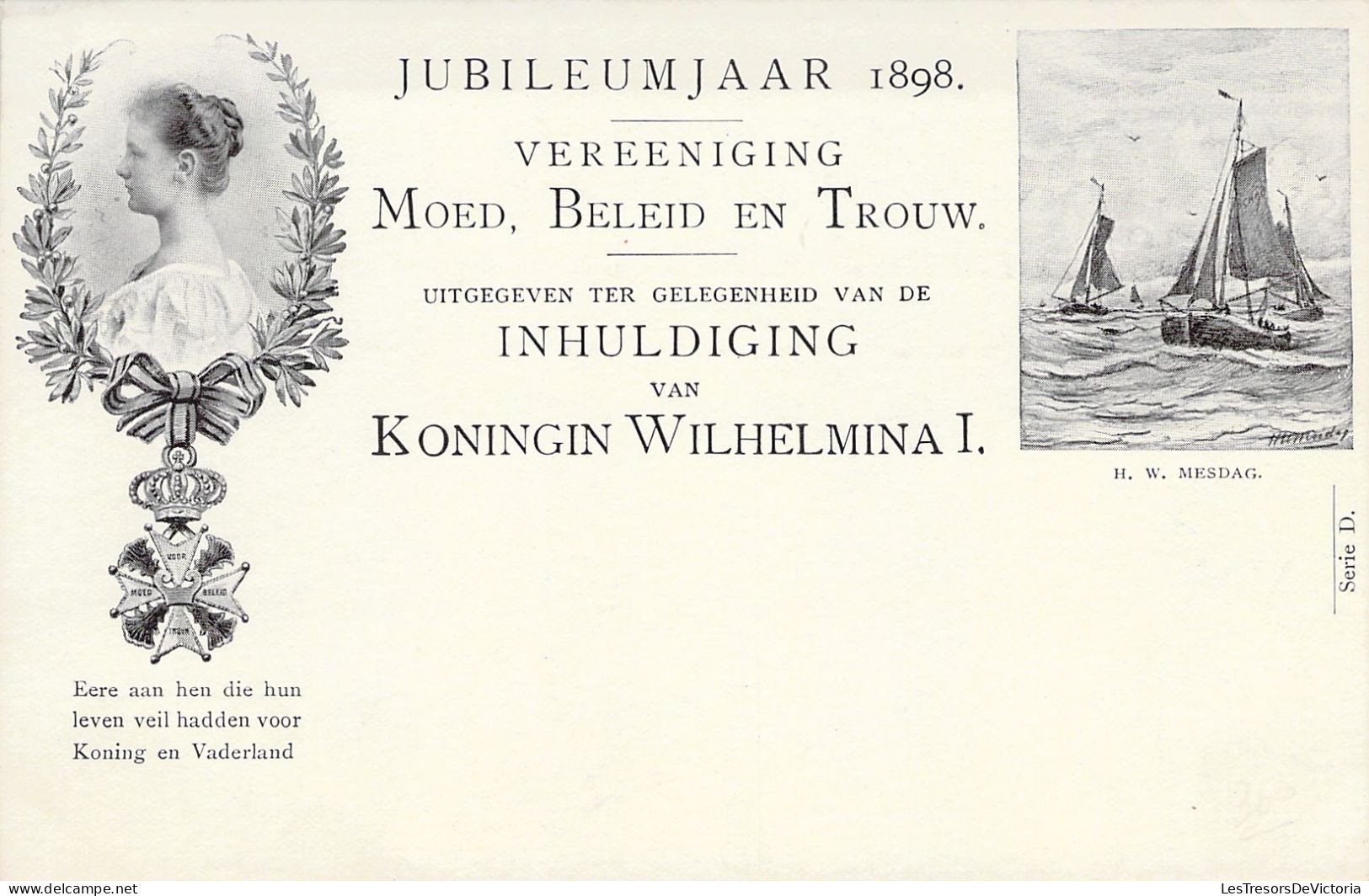 PAYS BAS - Inhuldiging Van Koningin Wilhelmina I - H W Mesdag - Carte Postale Ancienne - Otros & Sin Clasificación