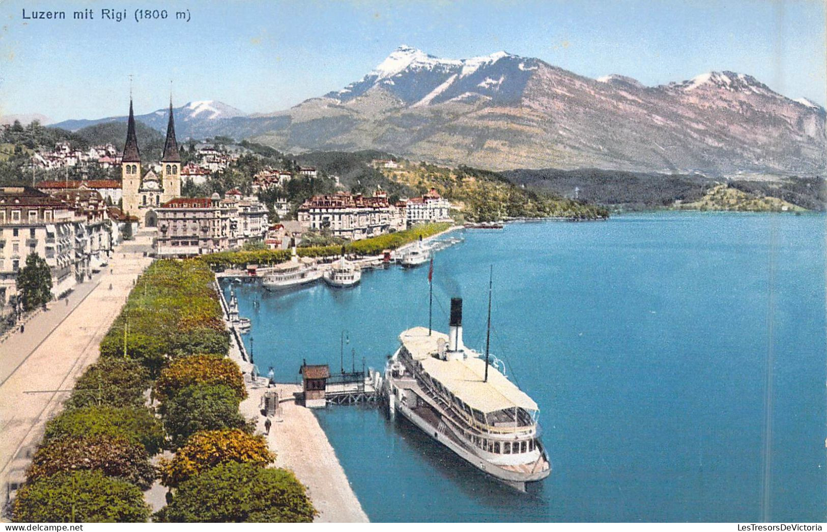 SUISSE - Luzern Mit Rigi - Bateau - Carte Postale Ancienne - Luzern