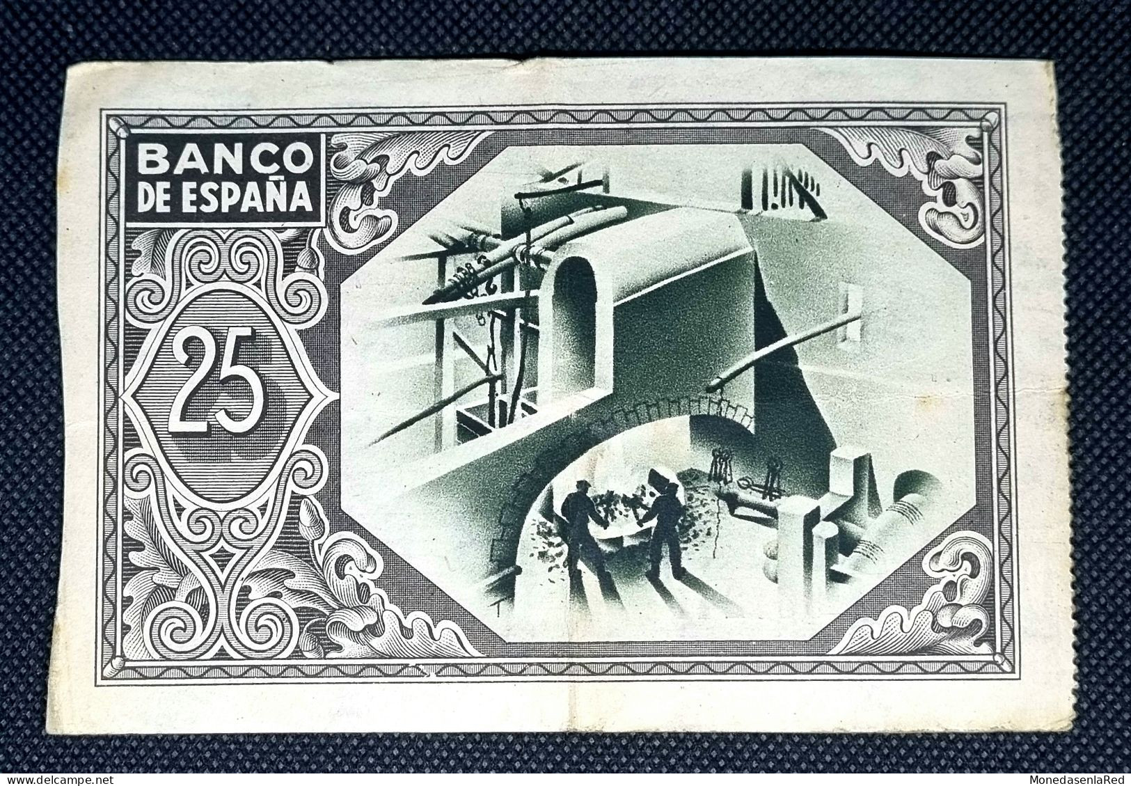 ESPAÑA 25 PESETAS 1937 BILBAO / Caja De Ahorros Vizcaína - 25 Pesetas