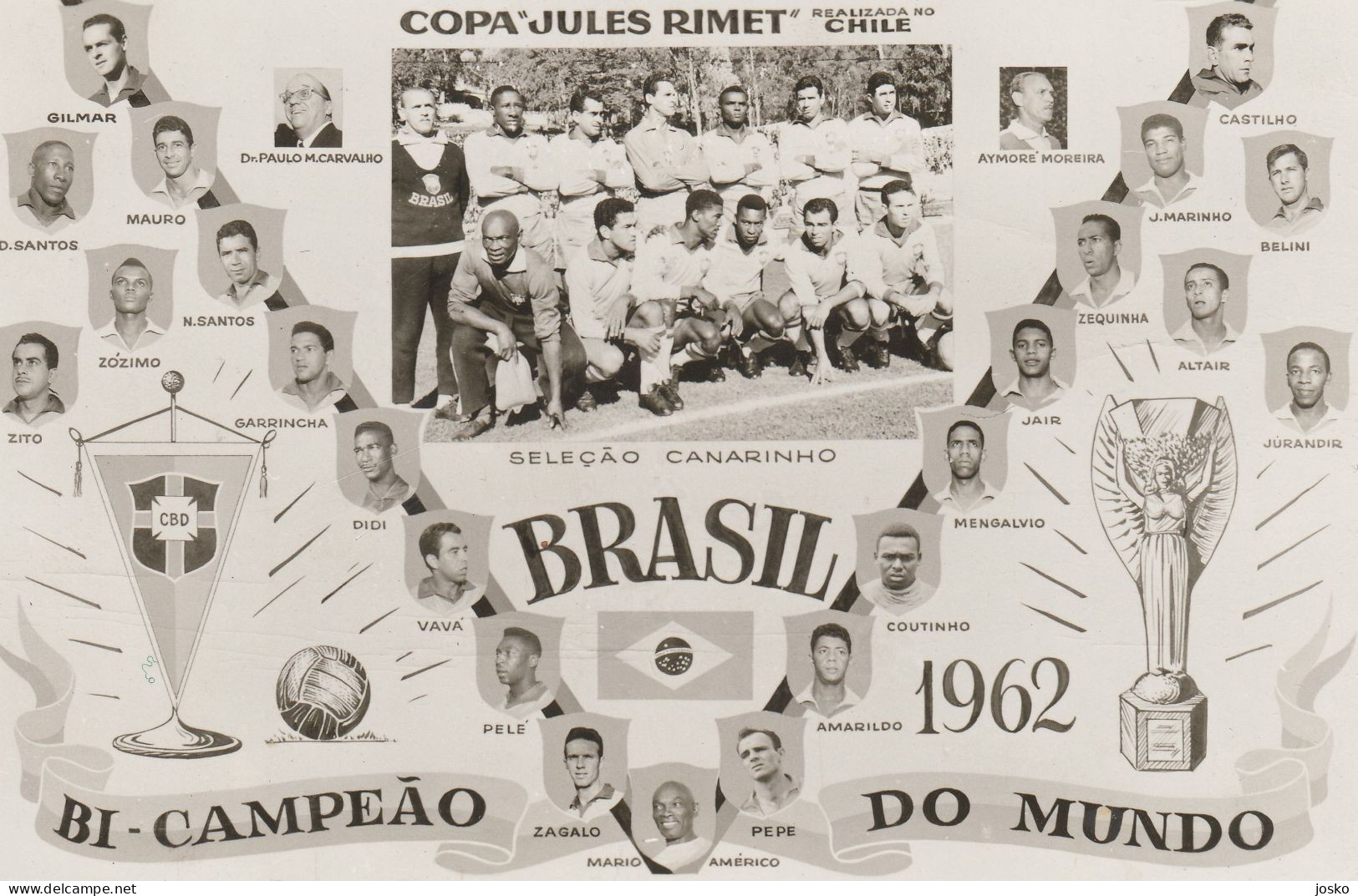 1958 BRAZIL WORLD CUP POSTER