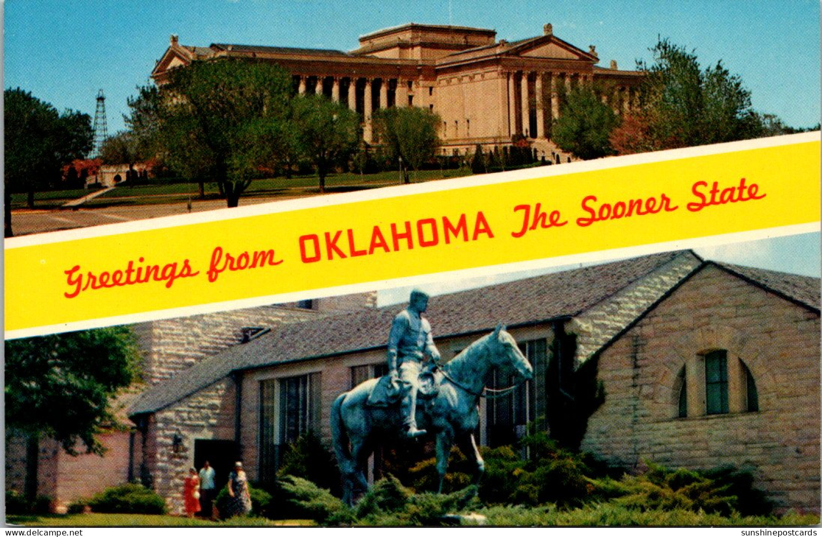 Greetings From Oklahoma The Sooner State Split View - Oklahoma City