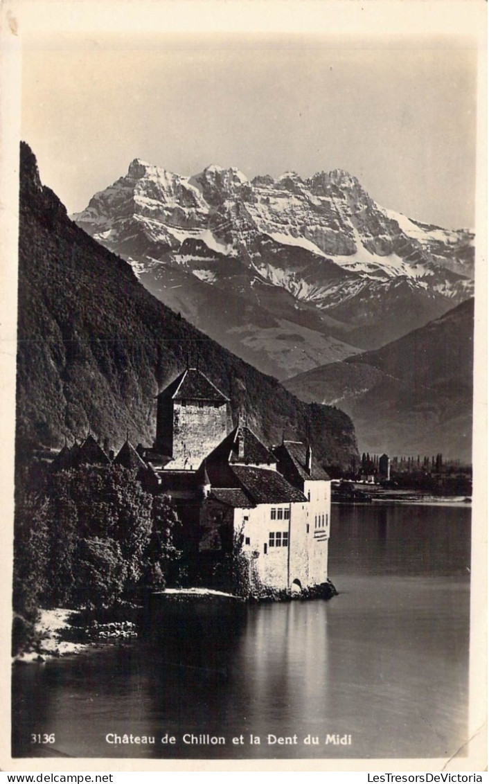 SUISSE - Château De Chillon Et La Dent Du Midi - Carte Postale Ancienne - Au