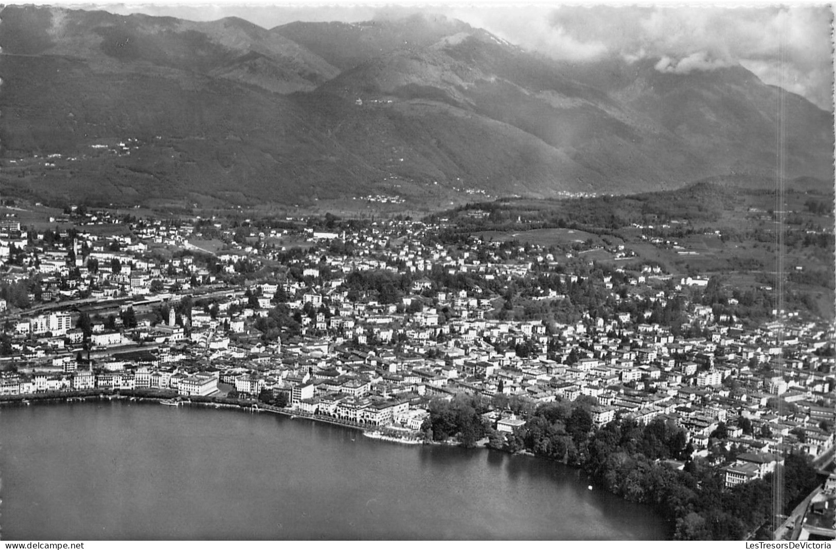 SUISSE - Lugano - Veduta Aerea - Carte Postale Ancienne - Lugano