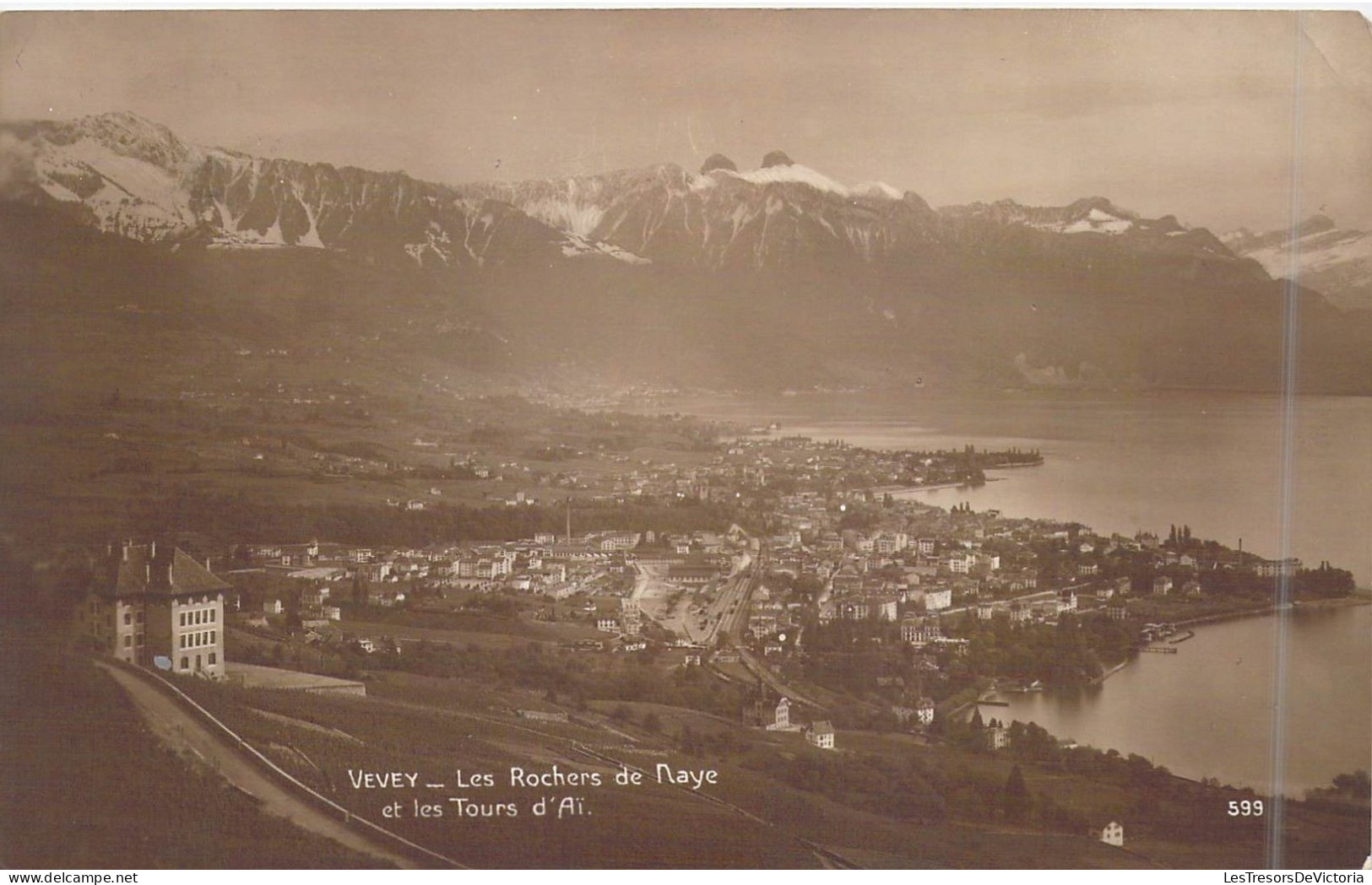 SUISSE - Vevey - Les Rochers De Naye Et Les Tours D'Ai - Carte Postale Ancienne - Roche