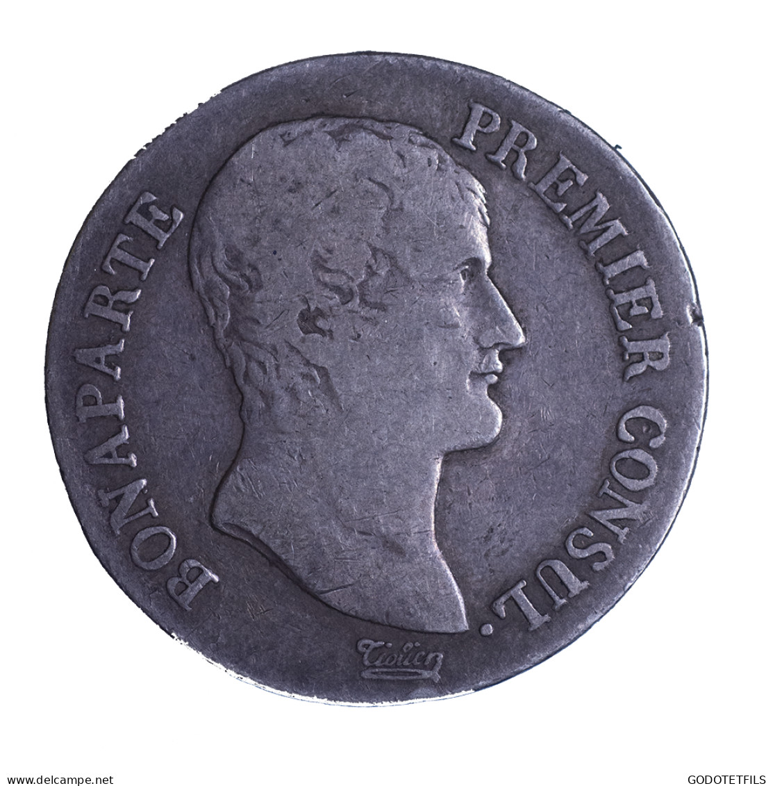 Consulat-5 Francs Napoléon Empereur AN 12 Bayonne - 5 Francs