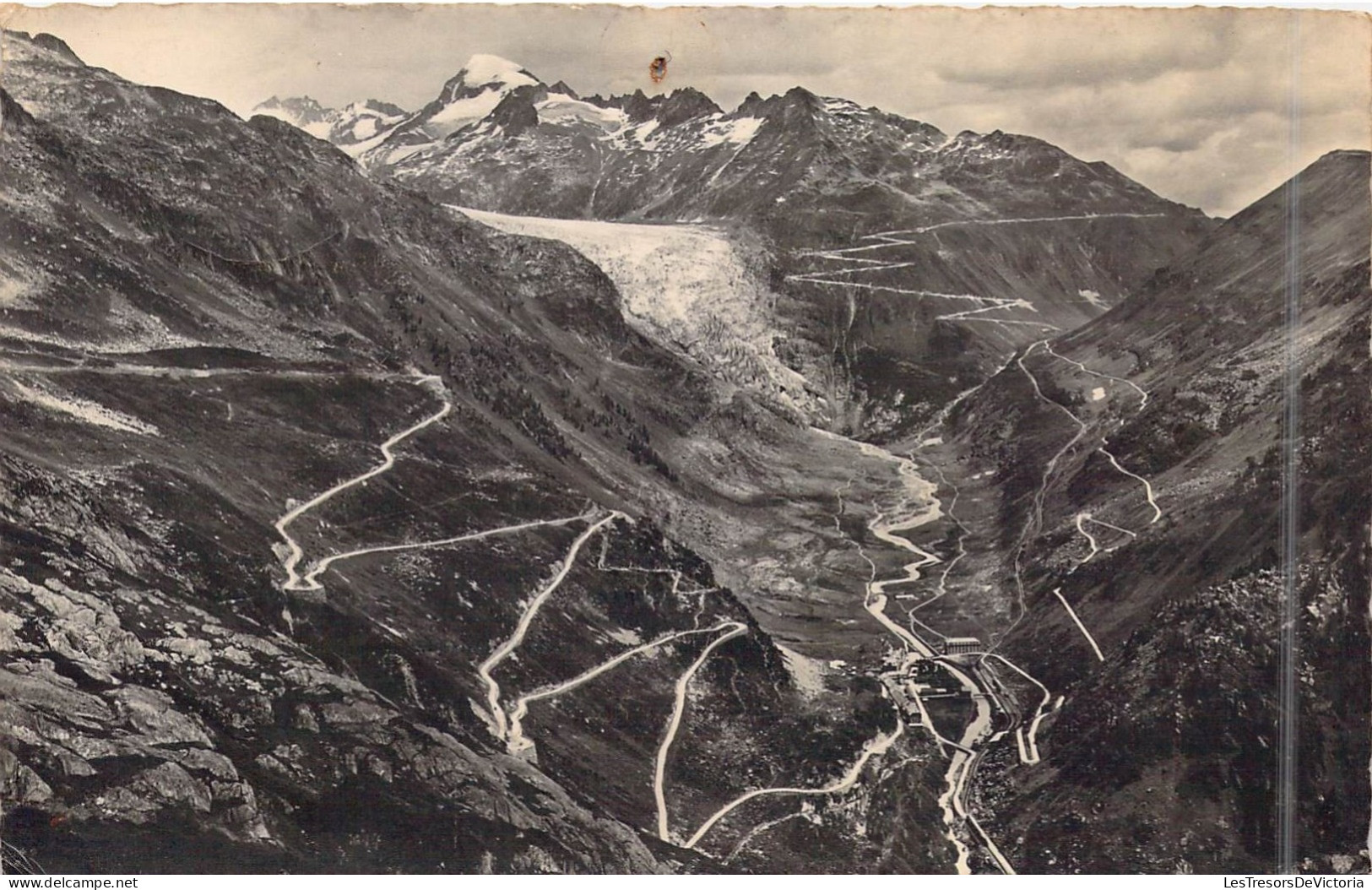 SUISSE - Gletsch Mit Grimsel Und Furkastrabe - Carte Postale Ancienne - Otros & Sin Clasificación