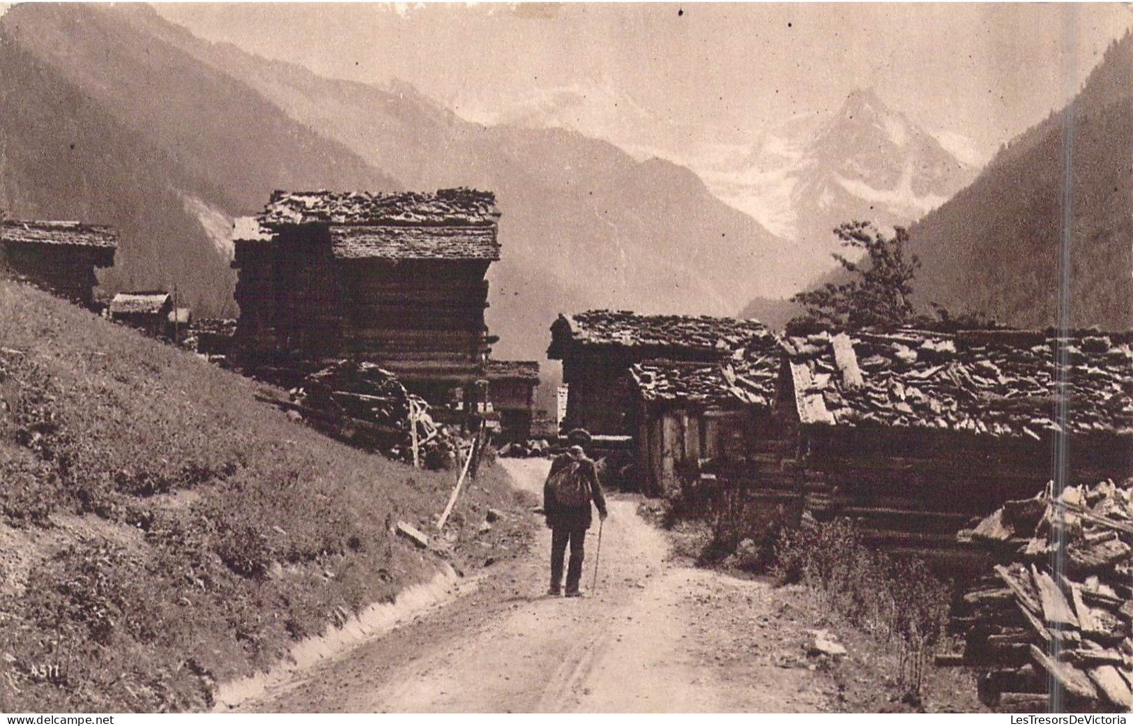 SUISSE - Ayer - Zinal-Rothorn - 4223m Et Besso 3975 - Carte Postale Ancienne - Horn