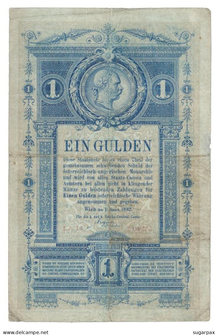 AUSTRIA - 1 Gulden - 01.01.1882 - P A153 - K. K. Reichs-Central-Cassa - Serie Lc 14 - Autriche