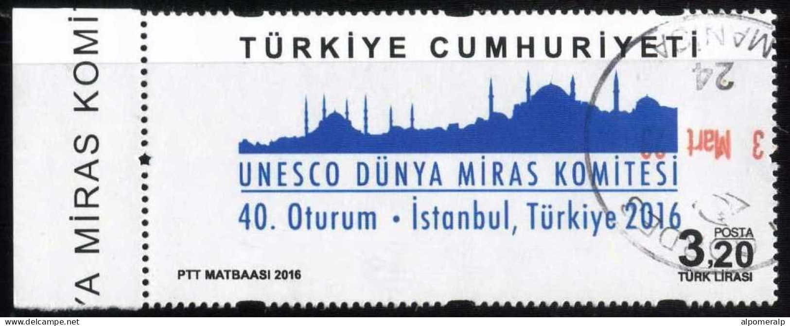 Türkiye 2016 Mi 4271 UNESCO World Heritage Committee, Istanbul Skyline, Mosque - Used Stamps