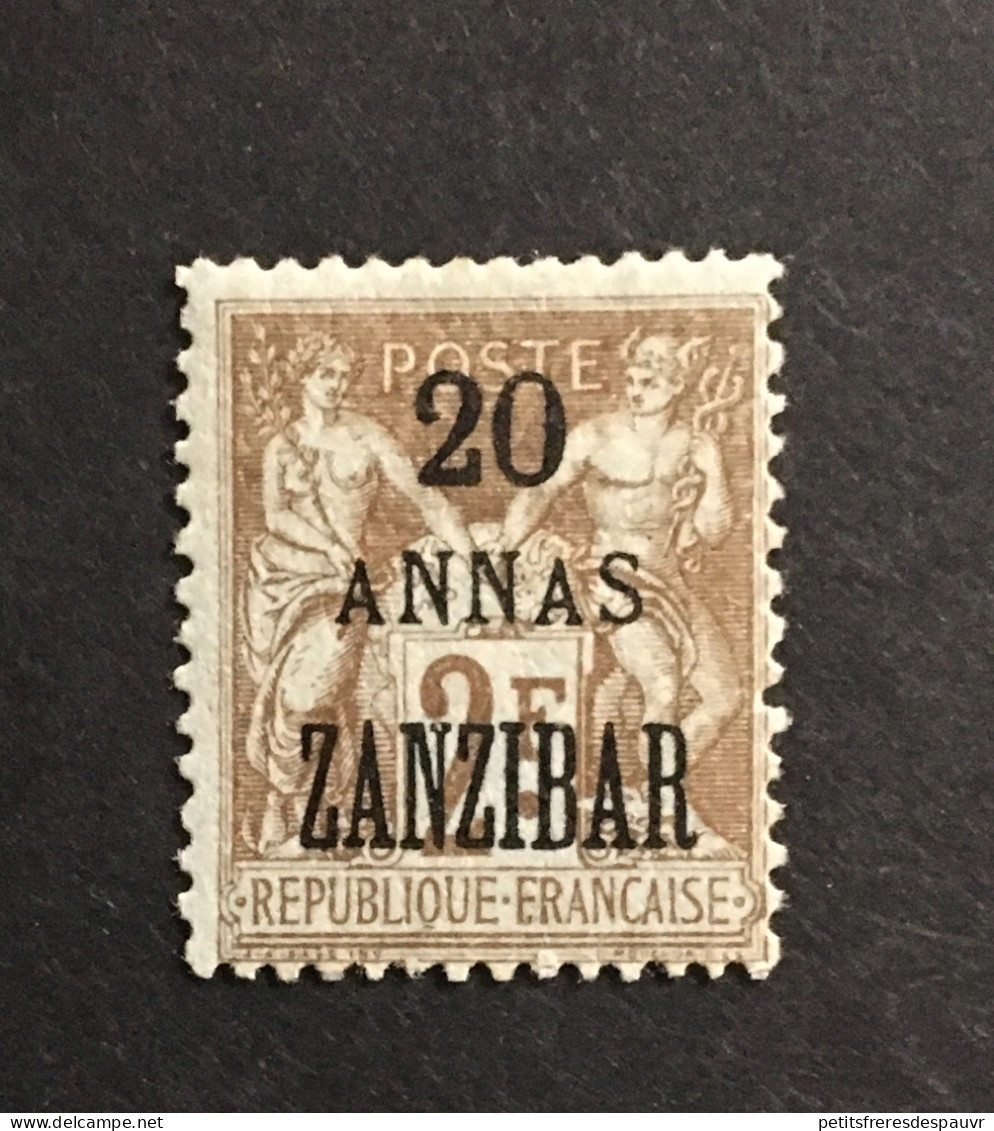 COLONIES FRANCAISES ZANZIBAR - YT 30 - Neuf Avec Défaut De Gomme (voir Scan Et Description) - Unused Stamps