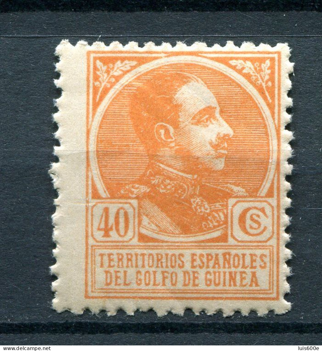 1919.GUINEA.EDIFIL 136*.NUEVO CON FIJASELLOS(MH). - Guinea Española