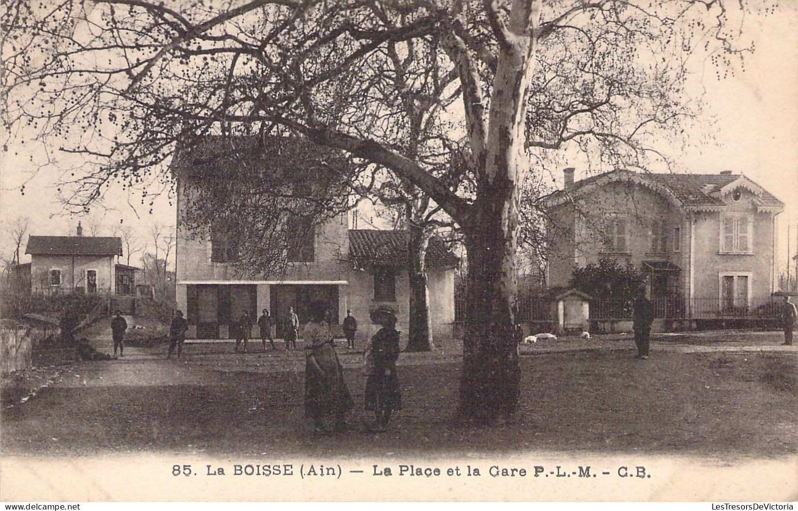 FRANCE - 01 - LA BOISSE - La Place Et La Gare - PLM - CB - Unclassified