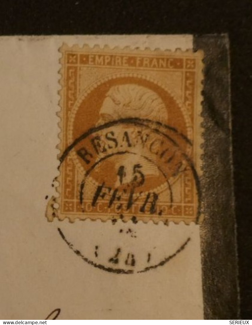 BQ4 FRANCE BELLE  LETTRE+++1863 BESANCON A AGEN  +NAPOLEON 10C + AFFR. PLAISANT+++ + - 1862 Napoléon III