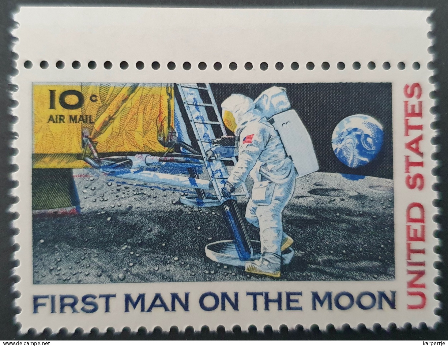 Moonlanding Armstrong. Multiple Colourshift Mooncrater. Mint. - USA