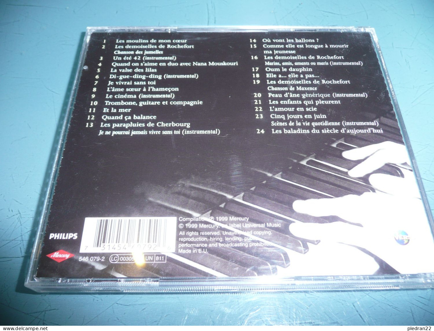 DISQUE CD LE MEILLEUR DE MICHEL LEGRAND 24 CHANSONS ET MUSIQUES MERCURY 1999 - Musique De Films