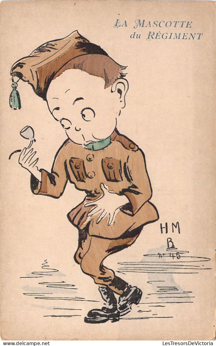 HUMOUR - La Mascotte Du Régiment - Illustrateur HMB - Carte Postale Ancienne - Humor