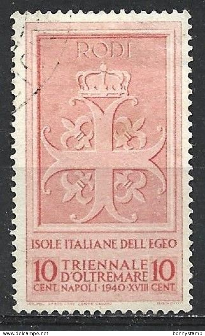 Isole Italiane Dell'Egeo, 1940 - 10c Mostra Triennale - Nr.112 Usato° - Egée (Rodi)