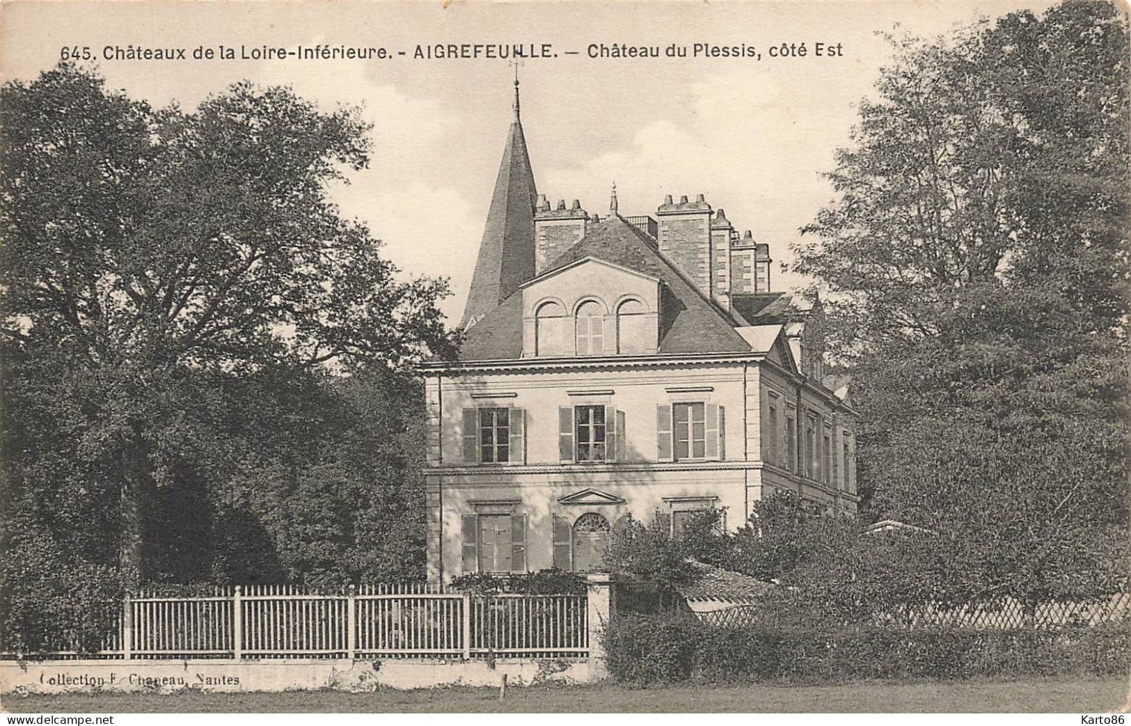 Aigrefeuille * Château Du Plessis , Côté Est * Châteaux De La Loire Inférieure N°645 - Aigrefeuille-sur-Maine