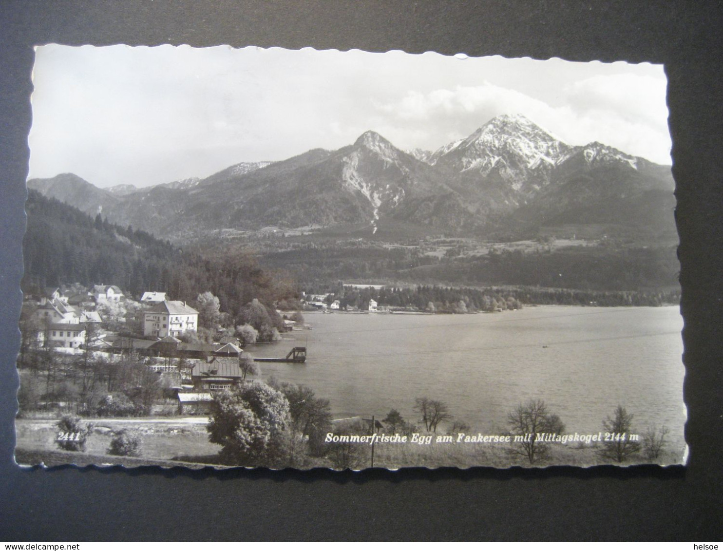 Österreich- Ansichtskarte Egg Am Faakersee Mit Mittagskogel, Verlag: Schilcher - Faakersee-Orte