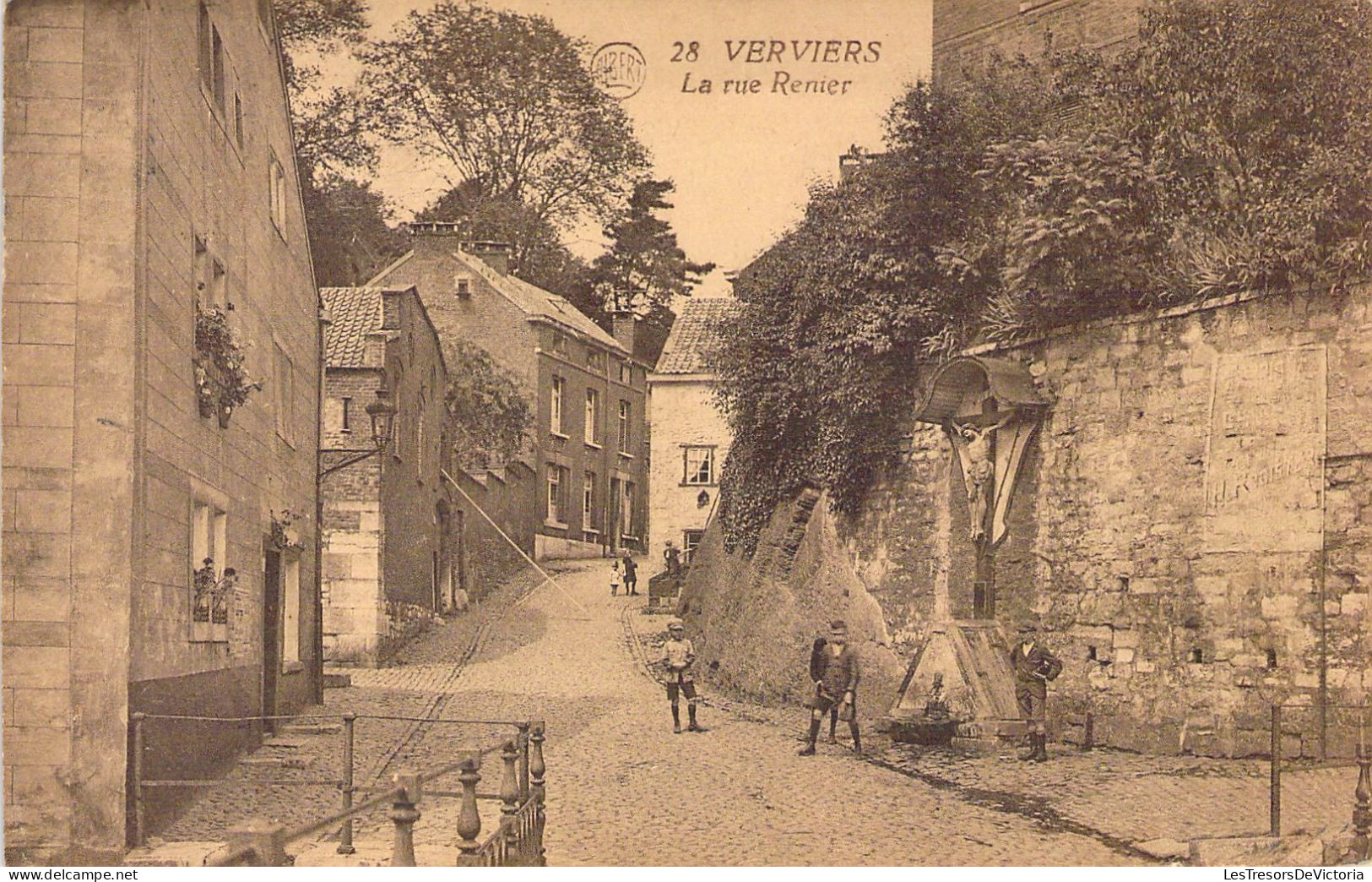 BELGIQUE - Verviers - La Rue Renier  - Carte Postale Ancienne - Andere & Zonder Classificatie