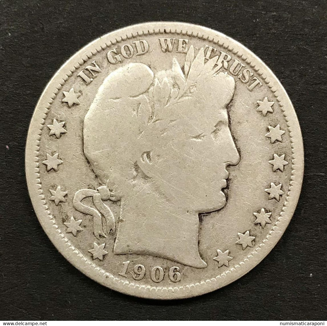 USA U.s.a. 1906 O Mezzo Dollaro Half Dollar Barber Km#116 E.732 - Sin Clasificación