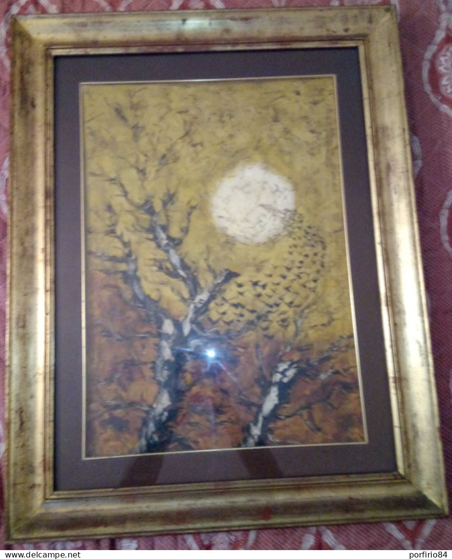 VINTAGE QUADRO OLIO SU TELA  TITOLO SOS NATURA CHIAMA FIRMATO MARIO ORSI - Huiles