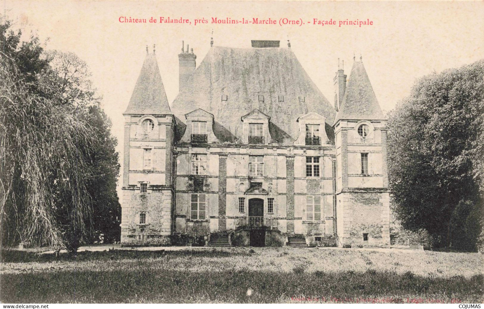 61 - MOULIN LA MARCHE - S12615 - Château De Flandre - Façade Principale - L1 - Moulins La Marche