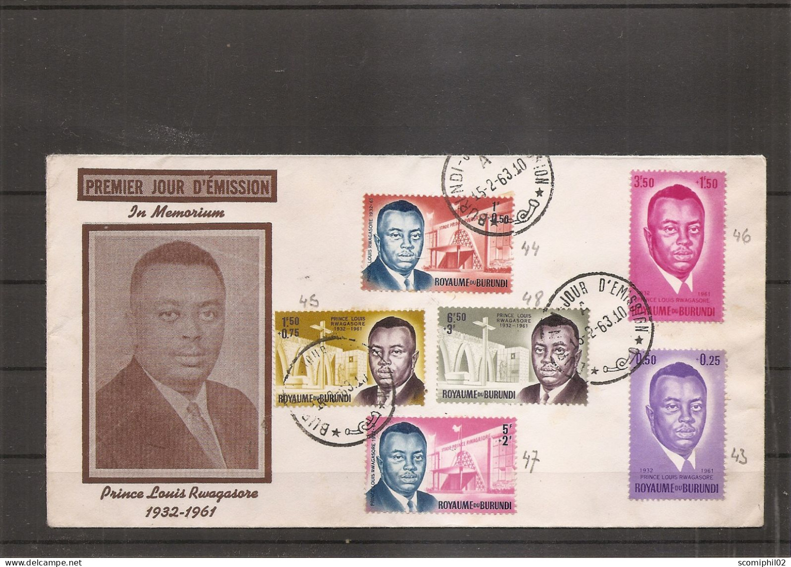 Burundi - Prince Louis Rwagasore ( FDC De 1961 à Voir) - FDC