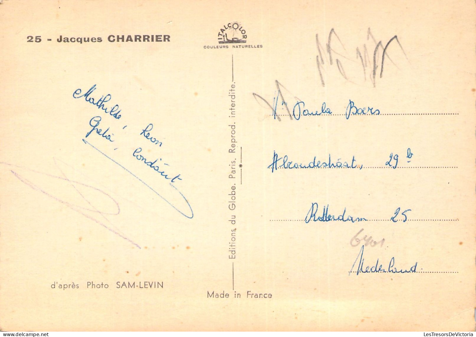 Célébrité - Jacques CHARRIER - Carte Postale Ancienne - Autres & Non Classés