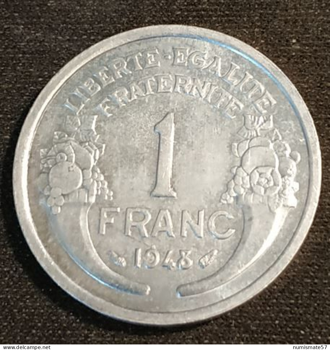 FRANCE - 1 FRANC 1948 - Morlon - Gad 473 - KM 885a.1 - 1 Franc