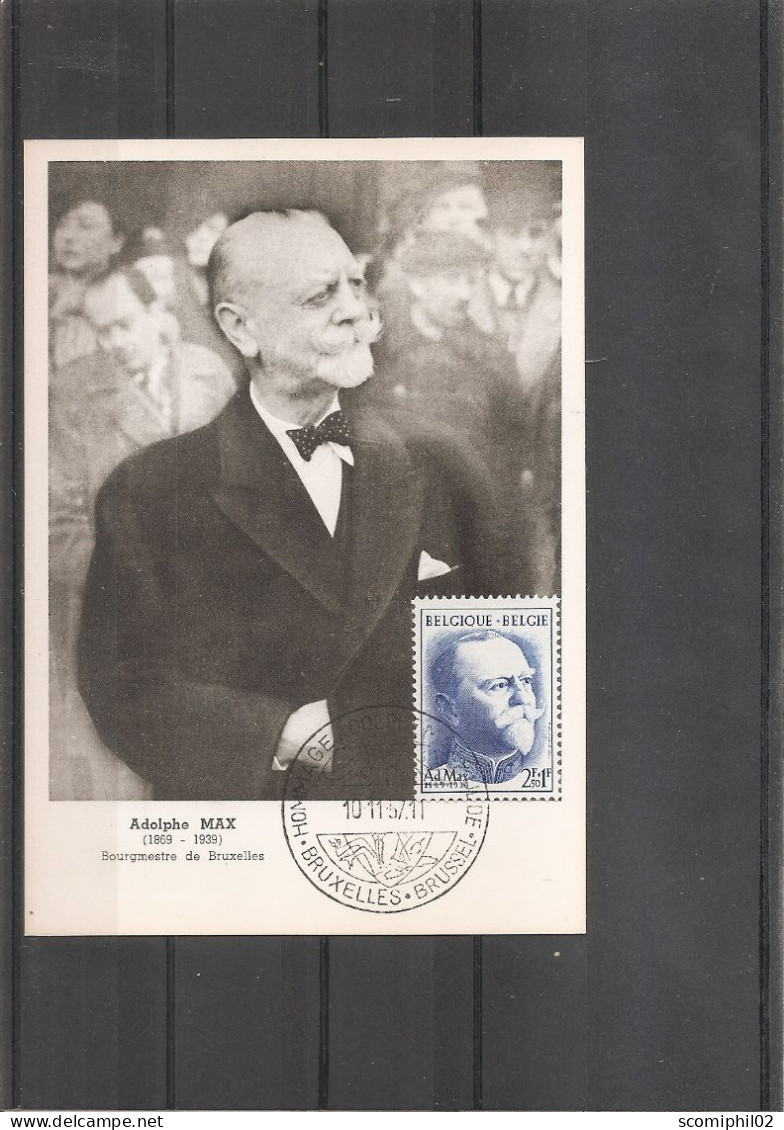 Belgique - Adolphe Max ( CM De 1957 à Voir) - 1951-1960