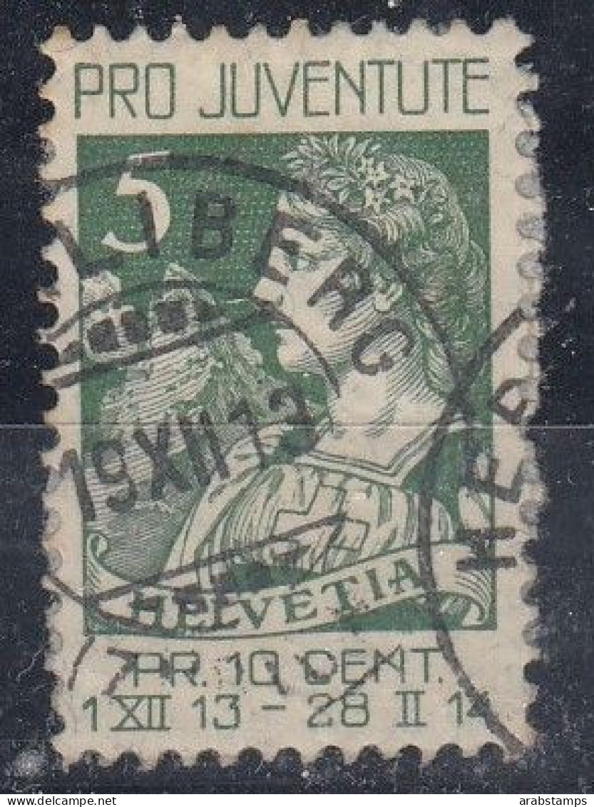 1913 Switzerland Schweiz  Pro Juventute  Used USD 1.00$ - 1843-1852 Kantonalmarken Und Bundesmarken