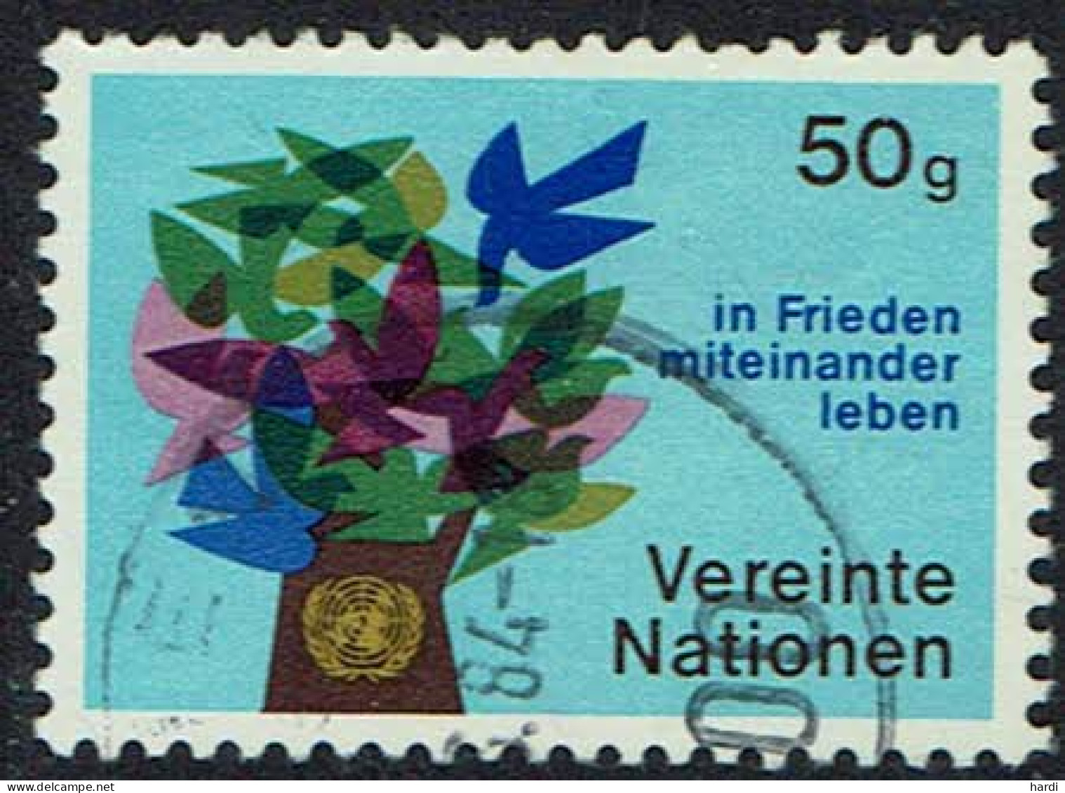 Vereinte Nationen Wien 1979, MiNr 1, Gestempelt - Oblitérés