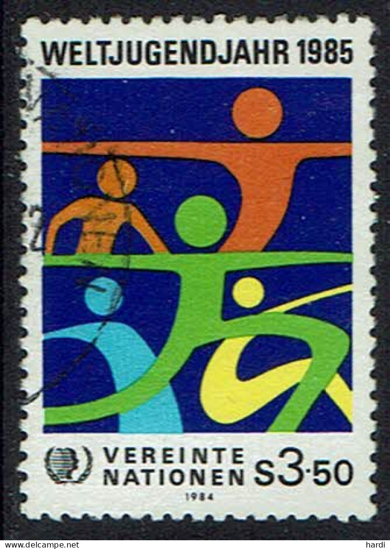 Vereinte Nationen Wien 1984, MiNr.: 45, Gestempelt - Oblitérés