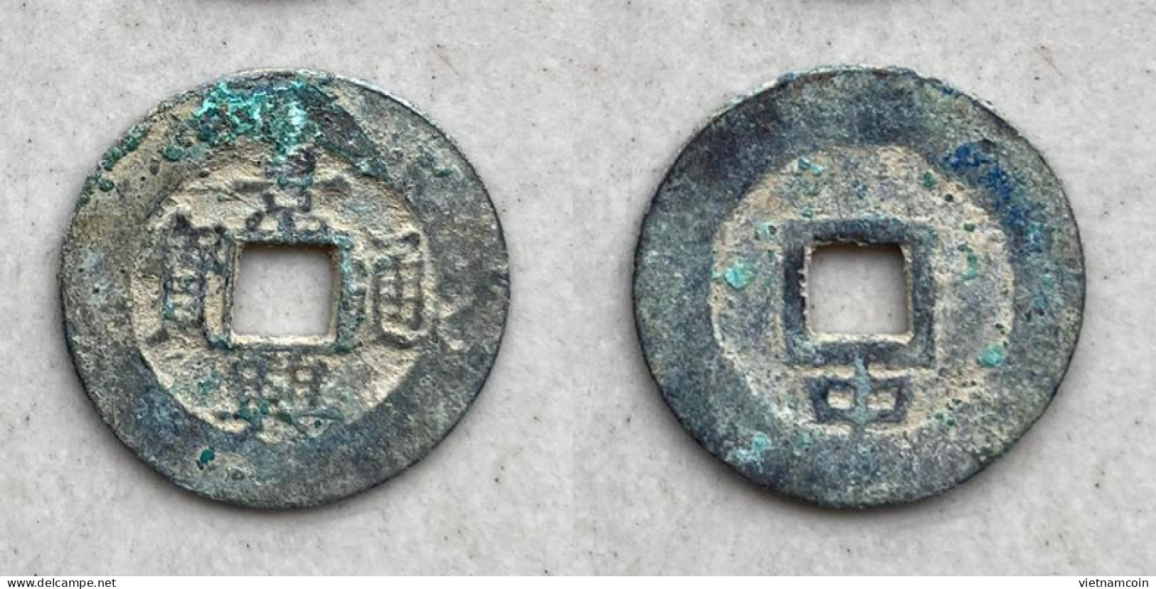 Ancient Annam Coin Canh Hung Thong Bao Reverse Below Trung - Le  Kings Under The Trinh 1740-1776 - Viêt-Nam